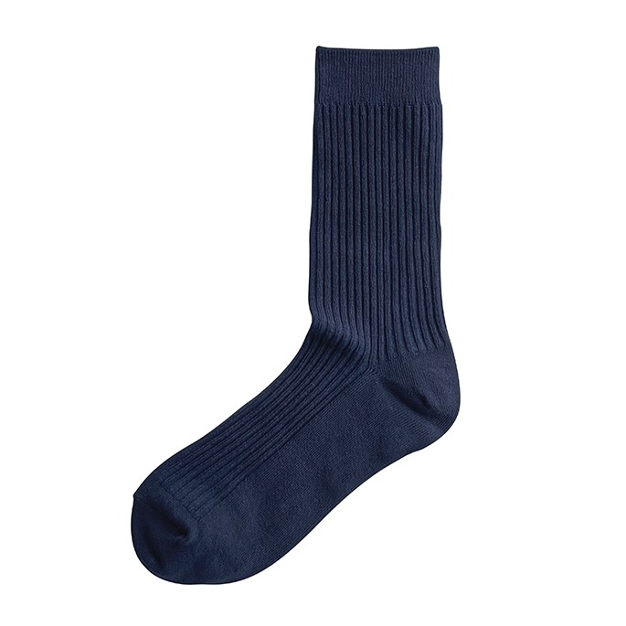 Essential Rib Socks Navy