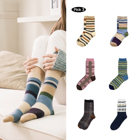 [무료 선물포장] Best Winter Socks 3 Set
